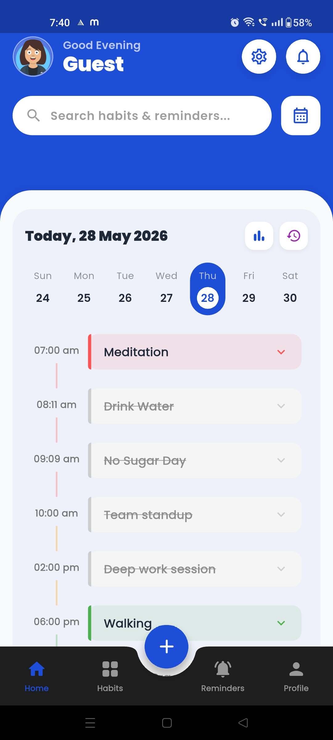Home Blue Theme