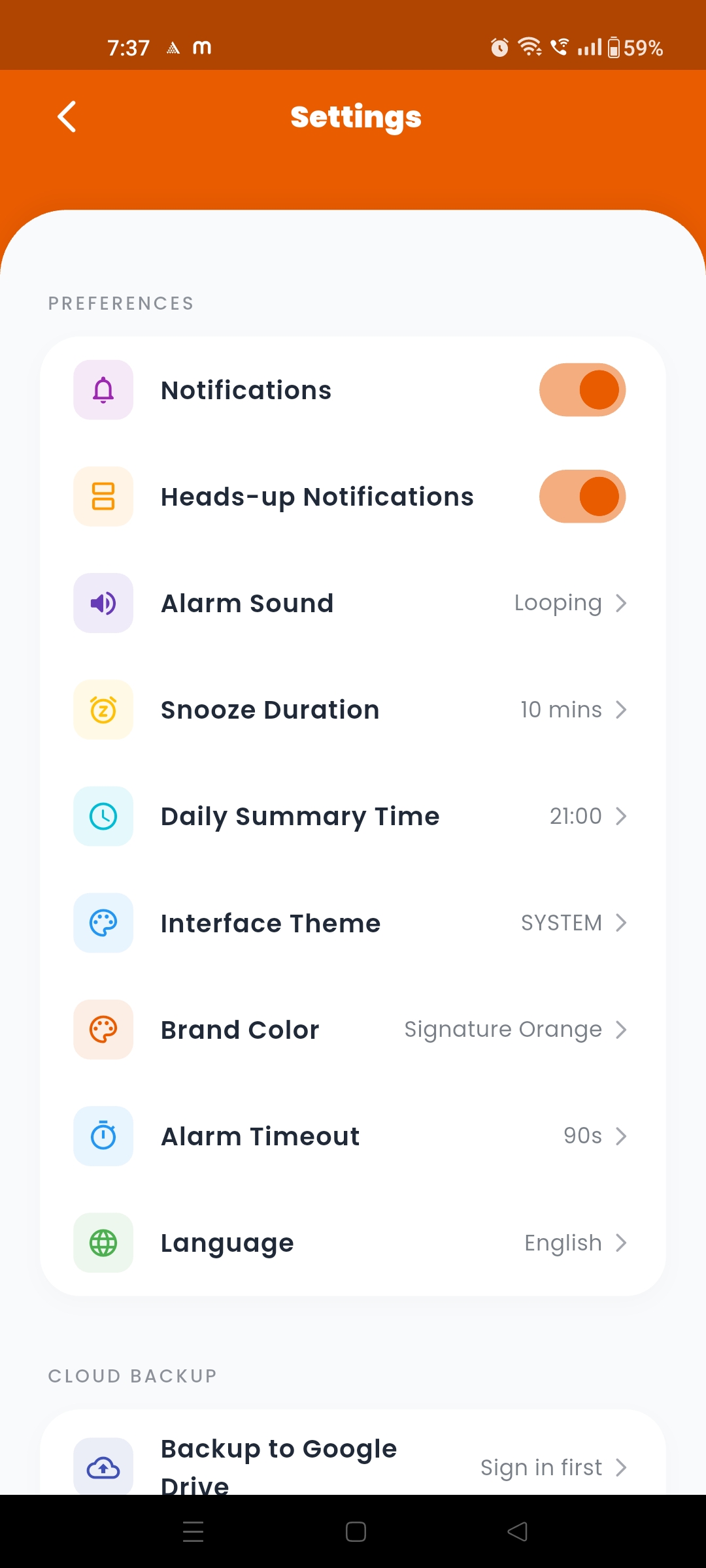 Setting Preferences